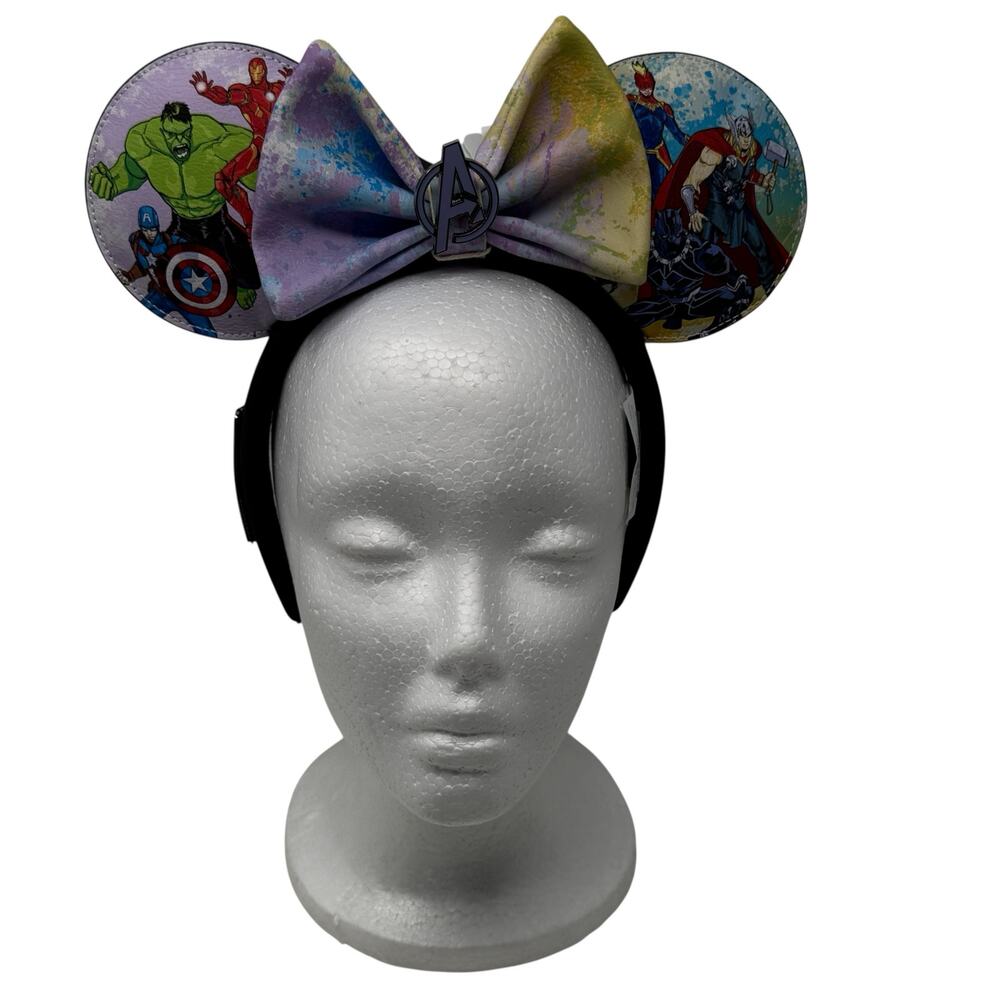 NWT Disney Marvel Avengers Mickey Ears Loungefly Hero Theme Parks Collector - Picture 7 of 14